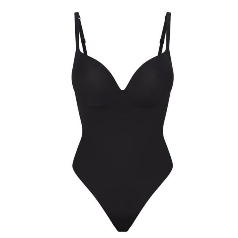 Skims Ultimate Push Up Bodysuit Onyx